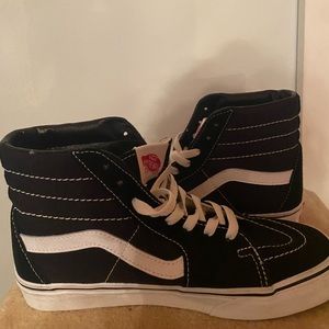 Vans high tops, black, size 7.5